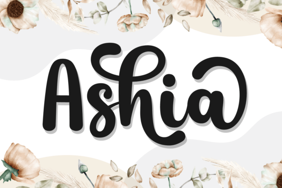 Ashia Typeface Review: Bold Script for Branding