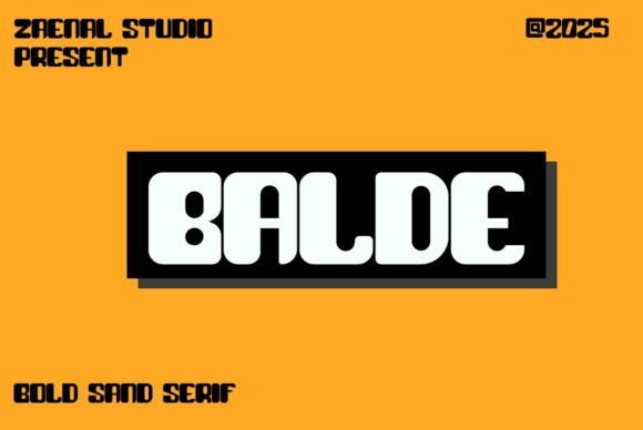 Balde: The Bold Sans Serif Font for Makers