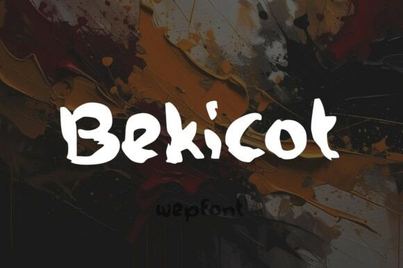 Bekicot: A Bold Display Font for Handmade Brands
