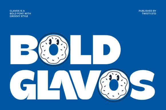 Bold Glavos: A Groovy Display Font for Playful Branding