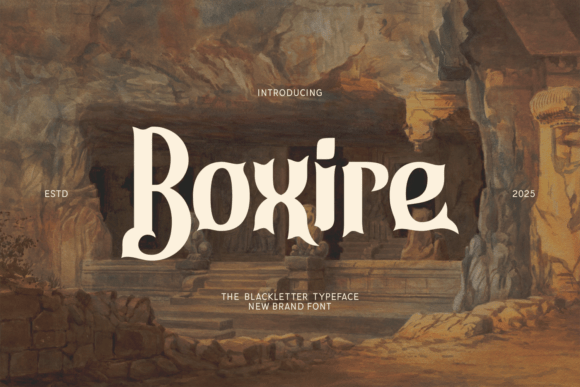Boxire: A Bold Blackletter for Editorial Design