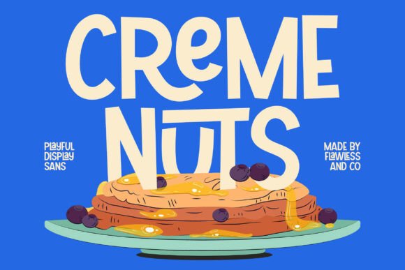 Creme Nuts: A Playful Display Font for Modern Editorial Design