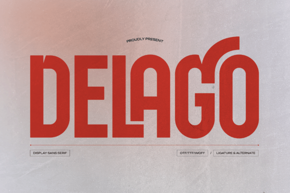 Delago Font: Bold & Beautiful for Craft Creators