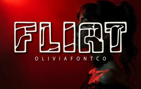 Flirt Font: A Bold Display Typeface for Handmade Brands