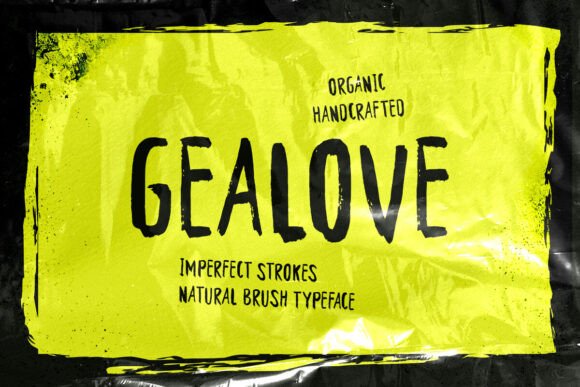 Gealove: The Bold Brush Font for Makers