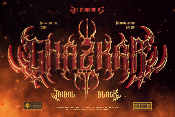 Ghazkar: A Bold Blackletter Typeface for Editorial Impact
