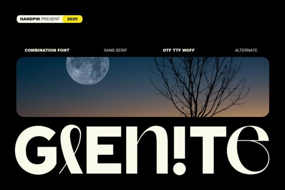 Glenite: A Modern Font for Business Branding