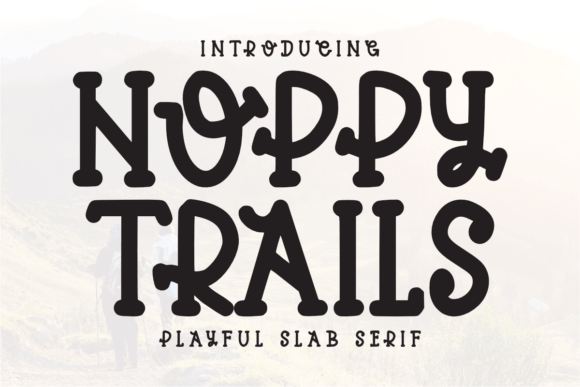 Hoppy Trails: A Playful Slab Serif Font for Bold Branding
