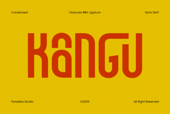 Kangu: A Bold Sans Serif Font for Modern Editorial Design