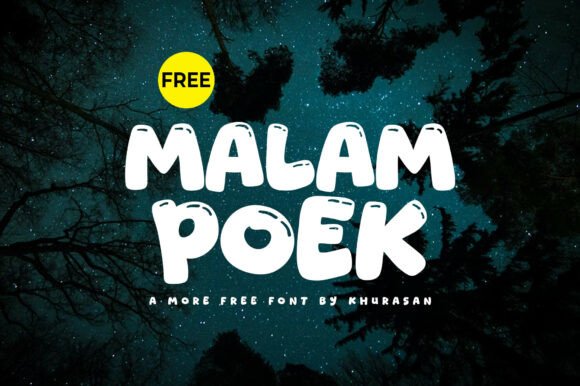 Malam Poek: A Playful Typeface for Bold Web Headers