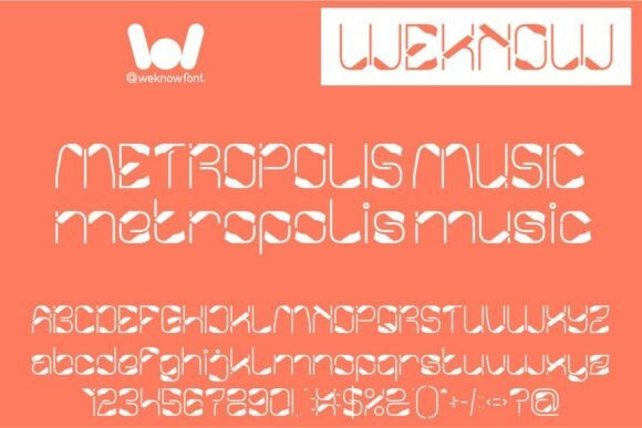 Metropolis Music: A Futuristic Display Font for Bold Campaigns