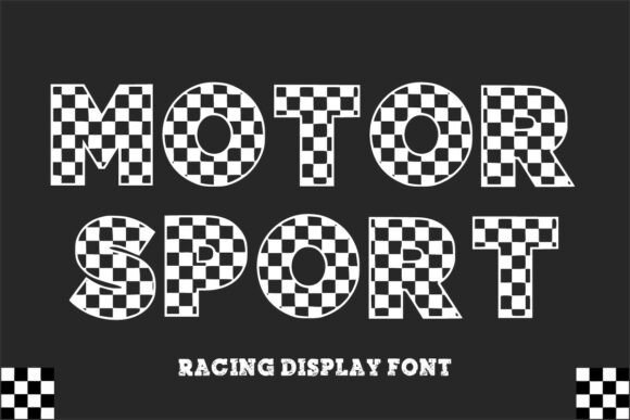 Motor Sport Font: Bold Typography for Crafters