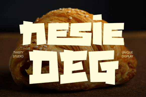 Nesiedeg: A Bold Display Font for Memorable Brands