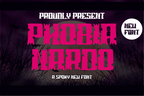 Phobia Nardo: A Spooky Display Font for Bold Branding