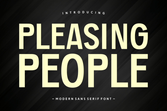 Pleasing People Font for Creative Makers