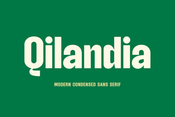 Qilandia: A Bold Typeface for Modern Brand Identity