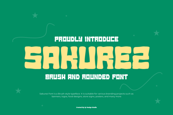 Sakurez Font: Bold Display Type for Campaign Impact