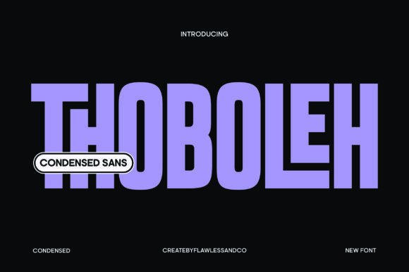 Thoboleh: A Modern Sans Serif Font for Editorial Design