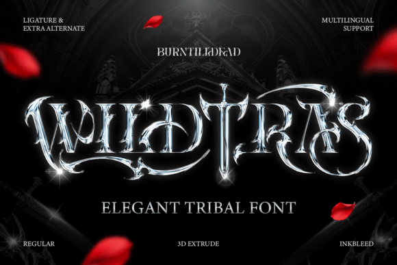 Wildtras: A Cinematic Display Font for Bold Brand Identity