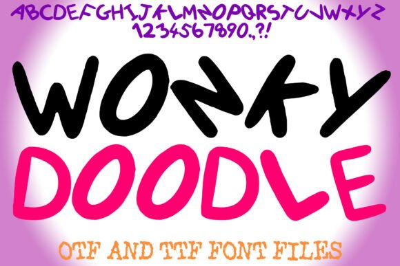 Wonky Doodle: A Bold Display Font for Playful Brands
